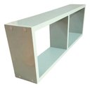 Ver imagem 1 de Nicho Duplo Organizador Mdf Sala Banheiro Escritório Quarto - Verde Lacca
