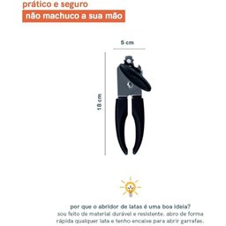 Abridor de Latas e Garrafas Multiuso Oikos Fácil Abridores - 6