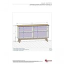 Ver imagem 2 de Aparador Buffet Opala Cinamomo/off-white