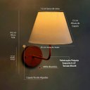 Ver imagem 2 de Arandela Luminária de Parede Curvada Decoração Iluminação Casa Quarto Sala Banheiro Escritório