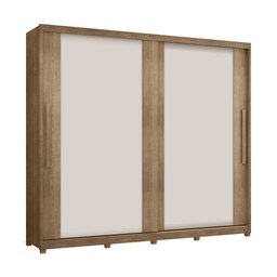Guarda Roupa Portas de Correr Londres 100% MDF 8 Gavetas com Pés - Lanza:Noce Bronze Flex - 5