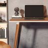 Mesa Escrivaninha Retrô em Mdf e Pés Palito de Madeira Freijó/off White - 2