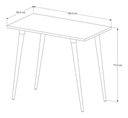 Ver imagem 4 de Mesa Escrivaninha Retrô em Mdf e Pés Palito de Madeira Freijó/off White