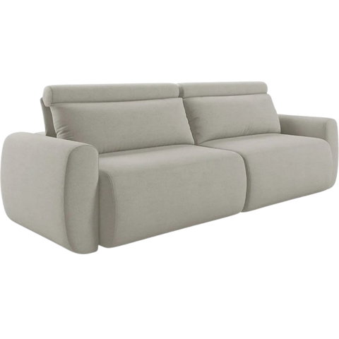 Sofá Belluno Veludo:2,3m Cinza