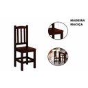 Ver imagem 4 de Kit 6 Cadeiras Madeira Maciça Diamante Cor Castanho Nemargi