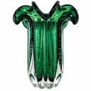 Ver imagem 5 de Vaso Vidro Italy Verde Esmeralda - Estilo Cristal Murano