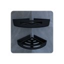 Ver imagem 6 de Kit 2 Suportes Porta Shampoo de Banheiro de Canto Preto Fs