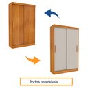 Ver imagem 4 de Roupeiro Firenze 2 Portas em Mdp com Pés Tcil