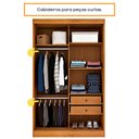 Ver imagem 5 de Roupeiro Firenze 2 Portas em Mdp com Pés Tcil