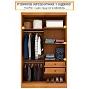 Ver imagem 6 de Roupeiro Firenze 2 Portas em Mdp com Pés Tcil