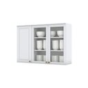 Ver imagem 1 de Armário Aéreo 3 Portas De Vidro 120Cm Americana Henn Branco