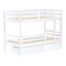 Beliche Infantil Dreams com 02 Gavetas e Grade de Proteção Madeira Maciça Branco Housin - 2
