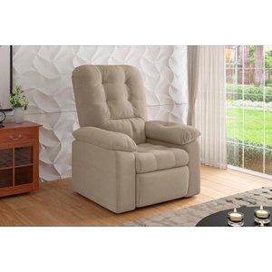 Poltrona Esmeralda Retrátil/reclinável Suede Xflex Sofás