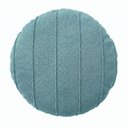 Ver imagem 2 de Capa Almofada Redonda Bouclé Drapeada 40cm Decorativa, Zíper Invisível Diversas Cores Cor:Verde Clar