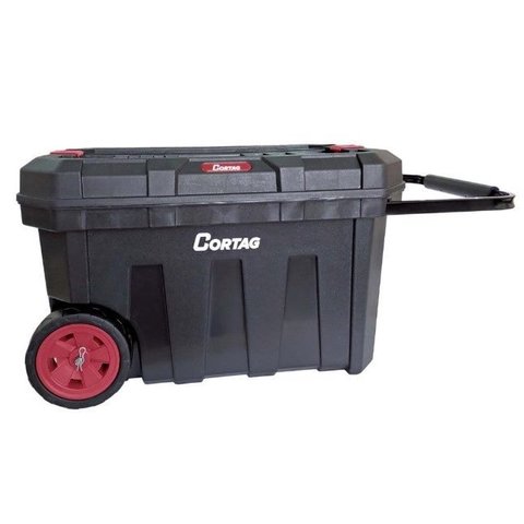 Caixa Plastica Bau com Rodas Cortag 24pol