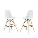 Ver imagem 1 de Kit de 2 Banquetas Eames Charles Eiffel Trevisul - Branco