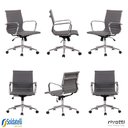 Ver imagem 5 de Kit 6 Cadeiras Office Sevilha Pu Baixa Várias Cores - Rivatti