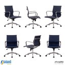 Ver imagem 1 de Kit 6 Cadeiras Office Sevilha Pu Baixa Várias Cores - Rivatti