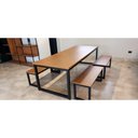 Ver imagem 2 de Mesa Estilo Industrial Tampo Mdf