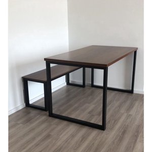 Mesa Estilo Industrial Tampo Mdf