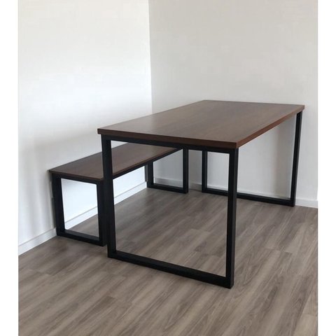 Mesa Estilo Industrial Tampo Mdf