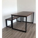 Ver imagem 1 de Mesa Estilo Industrial Tampo Mdf
