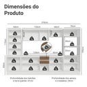 Ver imagem 4 de Armário de Cozinha Completa 100% Mdf 310 Cm Branco/rustic/crema Smart Madesa 03