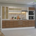 Ver imagem 1 de Armário de Cozinha Completa 100% Mdf 310 Cm Branco/rustic/crema Smart Madesa 03
