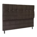 Ver imagem 2 de Cabeceira Solteiro Jbe Moveis Opala 94cm Marrom Para Cama Box 88 Decoração Quarto