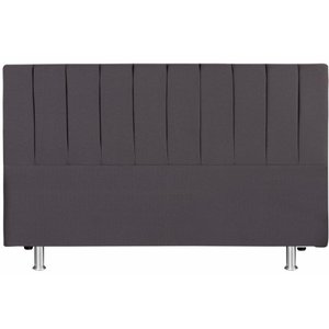 Cabeceira Cama King 193x110 Tecido Inteligente Cinza Keiko