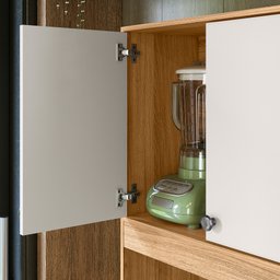 Jogo Armário Erva Doce 90 1 Gaveta e 4 Portas com Balcão Multiuso para Cozinha Compacta - 3
