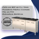 Ver imagem 3 de Balcao Pia 120cm e Cooktop 5 Bocas Branco Mobbs
