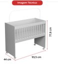 Ver imagem 5 de Mini Berço Moisés Multifuncional 100% MDF com Colchão Branco Ofertamo