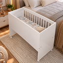 Ver imagem 3 de Mini Berço Moisés Multifuncional 100% MDF com Colchão Branco Ofertamo