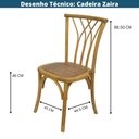 Ver imagem 5 de Cadeira Zaira Or Design em Estrutura Base Madeira Clara e Assento em Rattan Natural