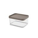 Ver imagem 1 de Pote Grande 1 Litro em Poliestireno 16,5 Cm Cinza Clear Coza 20767/0126