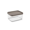 Ver imagem 2 de Pote Grande 1 Litro em Poliestireno 16,5 Cm Cinza Clear Coza 20767/0126
