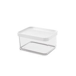 Pote Grande 1 Litro em Poliestireno 16,5 Cm Branco Clear Coza 20767/0007 - 1