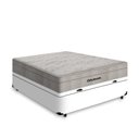 Ver imagem 2 de Cama Box Baú Viúva Branco + Colchão Viúva Airtech Spring Molas Ensacadas (128x188x65) - Ortobom