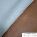 Ver imagem 2 de Cama Japonesa com Cabeceira Seo Yun King Courino Caramelo / Linho Off White - Sallar Home
