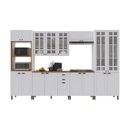 Ver imagem 2 de Cozinha Completa 6 Peças Modulada em MDF Bari Branco
