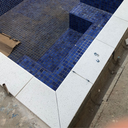 Ver imagem 3 de Borda Piscina Atérmica 50x25x1,5cm  Cinza Areia de Quartzo  KIT 12 un