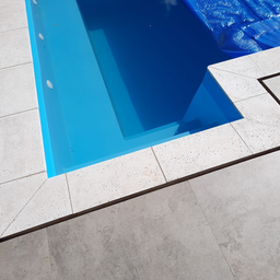 Borda Piscina Atérmica 50x25x1,5cm  Cinza Areia de Quartzo  KIT 12 un - 2