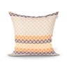 Capas de Almofadas Decorativas Bege e Laranja para Sala Kit 2 Unidades 45cm x 45cm + Almofada Nó Esc - 3
