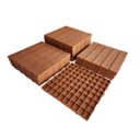 Ver imagem 1 de KIT 10 DECK PLASTICO ENCAIXE TEXTURA MADEIRA MODULAR 30 X 30cm