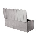 Ver imagem 3 de Calçadeira Baú Recamier King 190CM Alanis Suede Cinza Claro - D A DECOR
