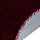 Ver imagem 2 de Tapete Banheiro Redondo Antiderrapante 75cm Vermelha