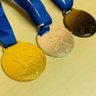 Medalha Basquete Ouro Prata Bronze 35mm Aço Esportiva Fita Prata - 3