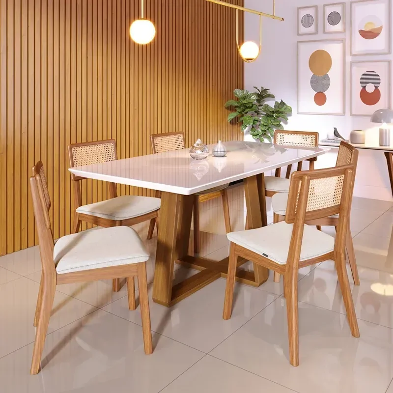 Mesa Cajuela Petra Wood 1,60 X 0,90 Off White - Cajuela. - 1