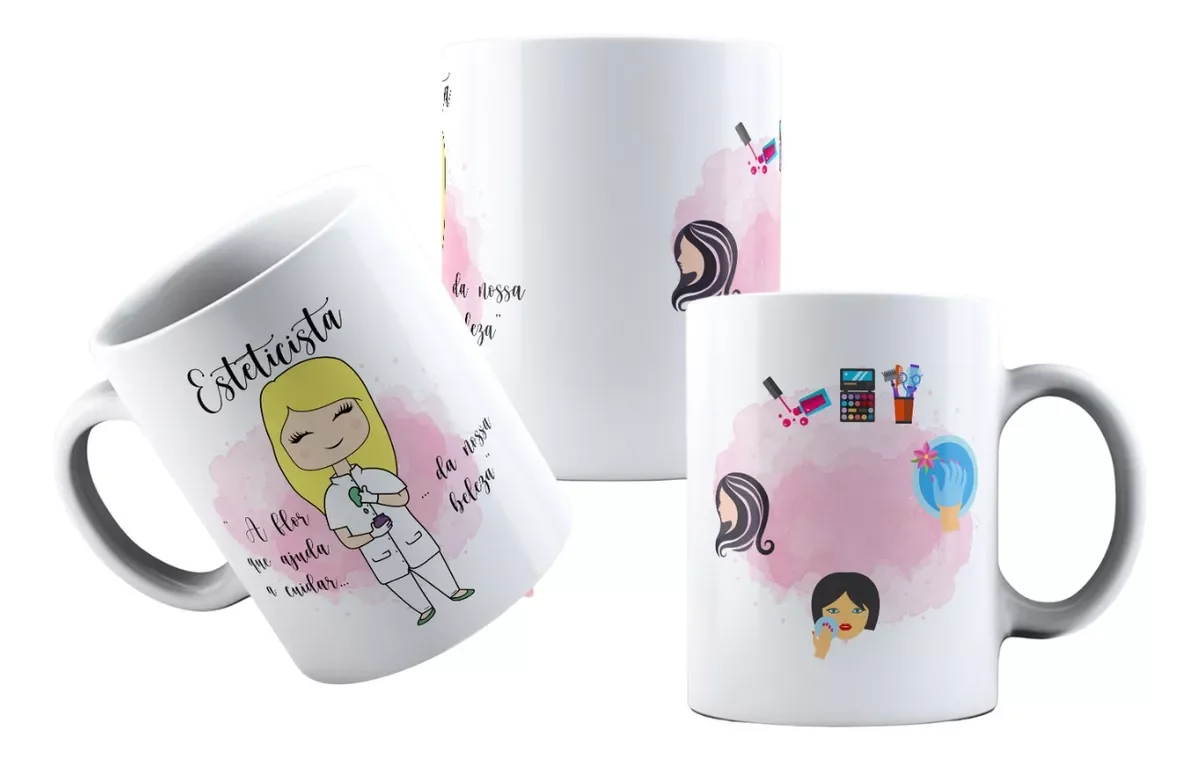 Caneca Personalizada Profissão Feminina Esteticista N° 1 - 1